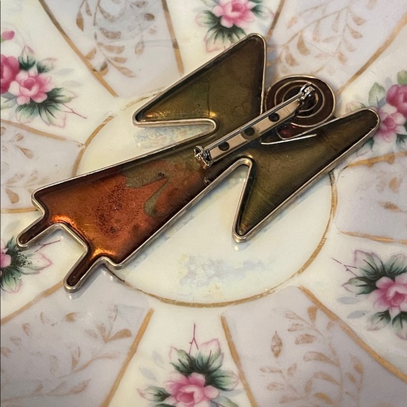 1980’s Yossi Steinberg Angel Handmade Artisan Brooch - Picture 4 of 4